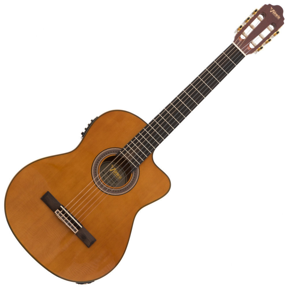 Klassieke gitaar met elektronica Valencia VC504CE Natural