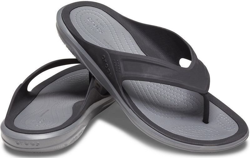 Jachtařská obuv Crocs Men's Swiftwater Wave Flip Black/Slate Grey 42-43