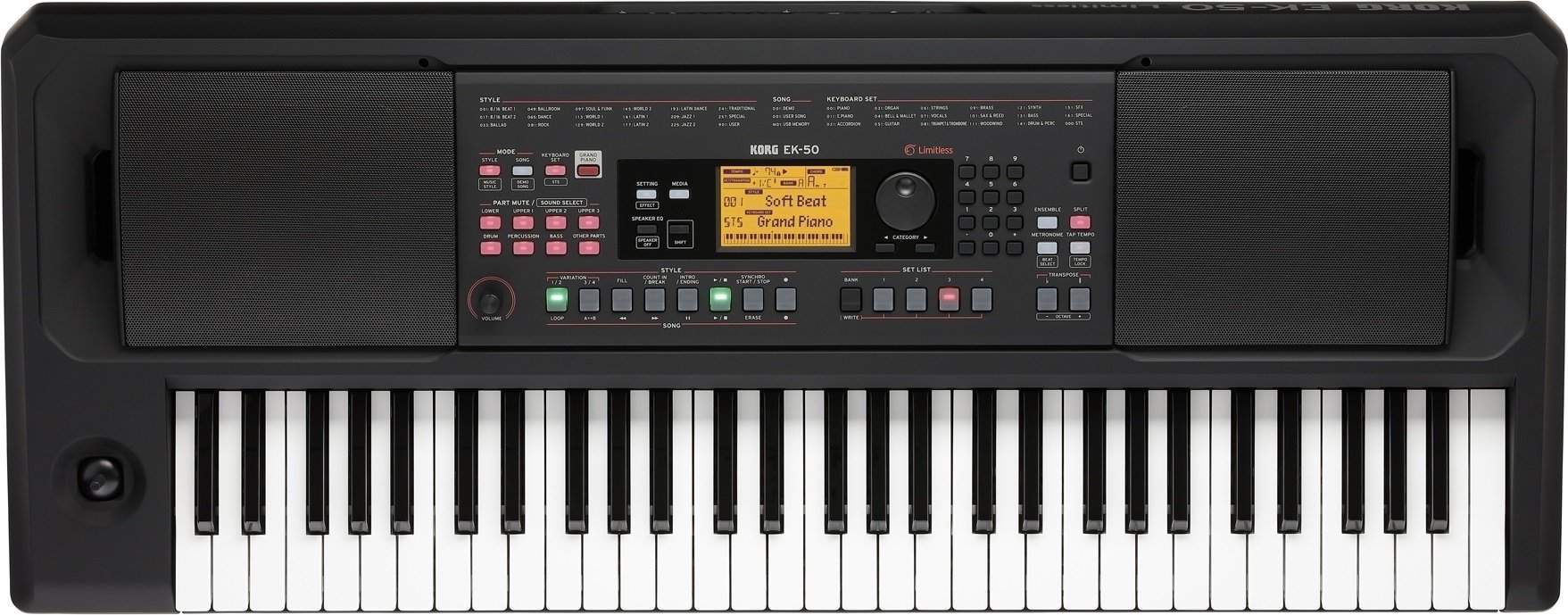 Keyboard s dynamikou Korg EK-50 L (Zánovné)