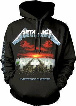Hættetrøje Metallica Hættetrøje Master Of Puppets Tracks Black M - 1