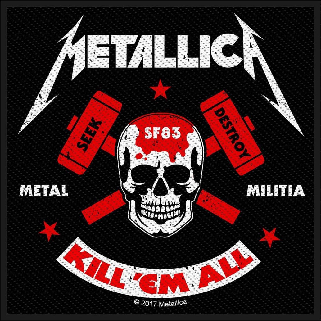 Remendo, autocolante, emblema Metallica Metal Militia Patch de costura