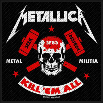 Remendo, autocolante, emblema Metallica Metal Militia Patch de costura - 1