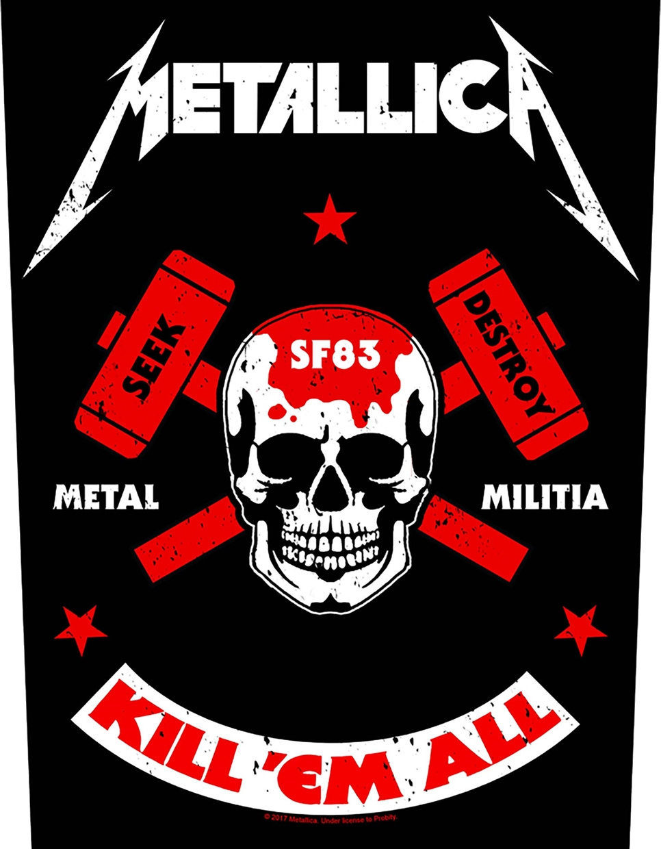 Remendo Metallica Metal Militia Remendo