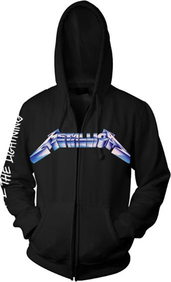 Hættetrøje Metallica Hættetrøje Ride The Lightning Black S
