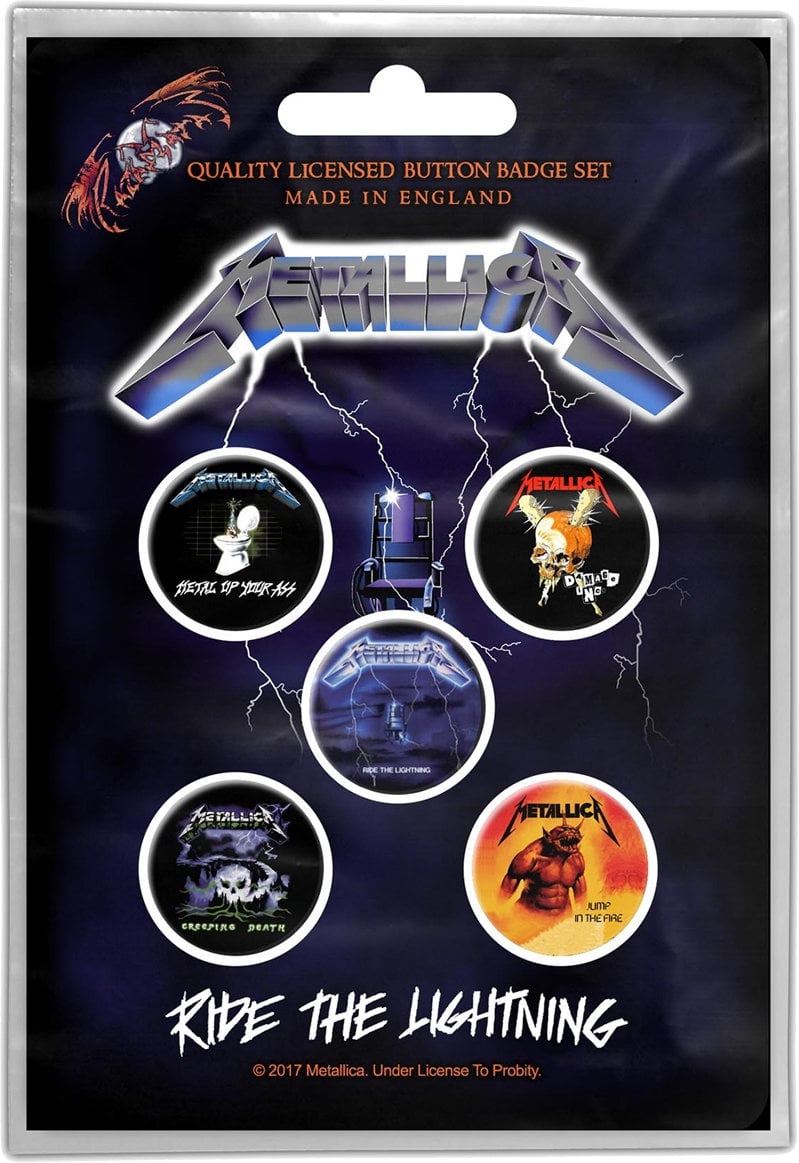 Emblemă Metallica Ride The Lightning Insigna