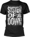 System of a Down Distressed Black S T-särk