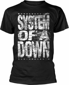 Ing System of a Down Ing Distressed Férfi Black 2XL - 1