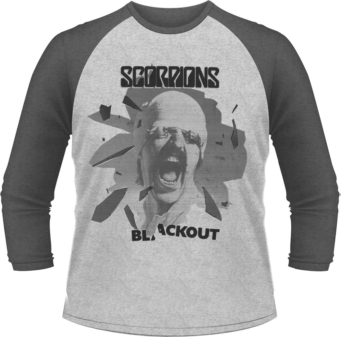 T-Shirt Scorpions T-Shirt Black Out Herren Grey S