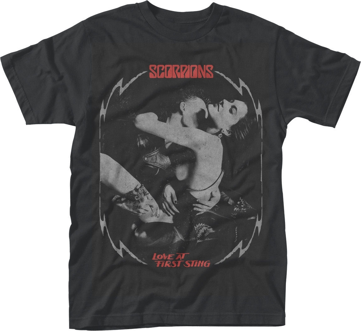 T-Shirt Scorpions Love At First Sting Black L T-Shirt