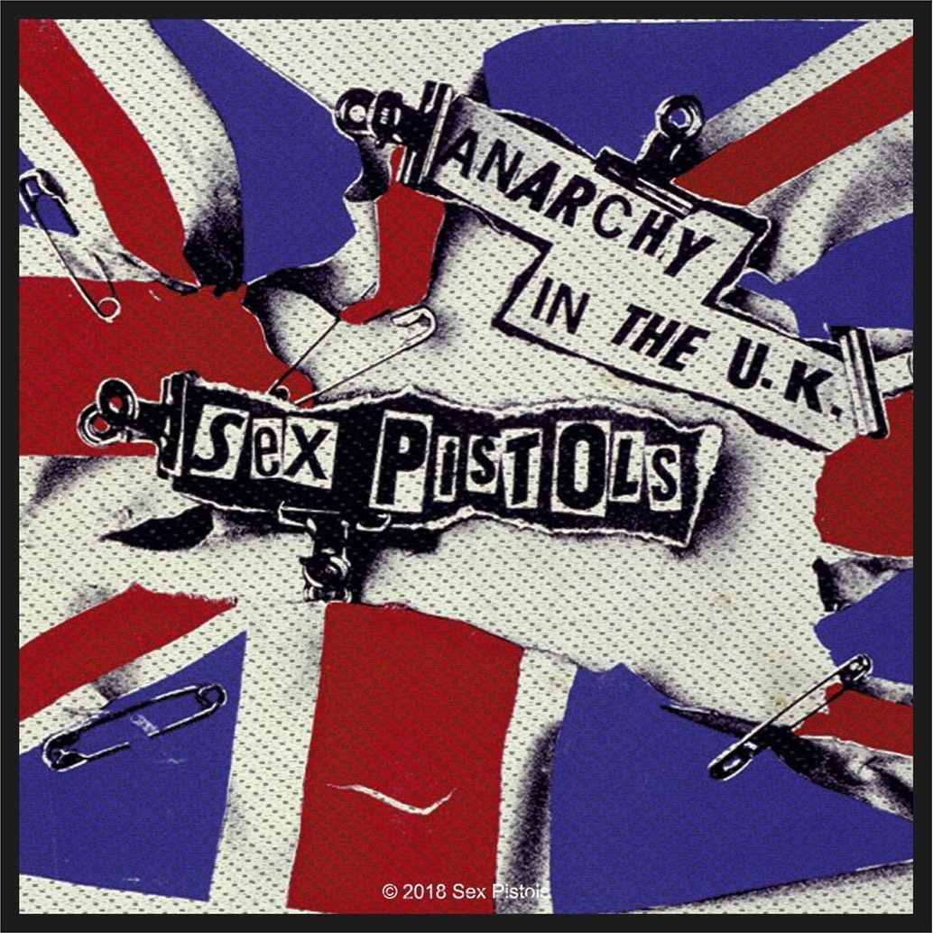 Zakrpa, naljepnica, značka Sex Pistols Anarchy In The U.K. Zakrpa za šivanje