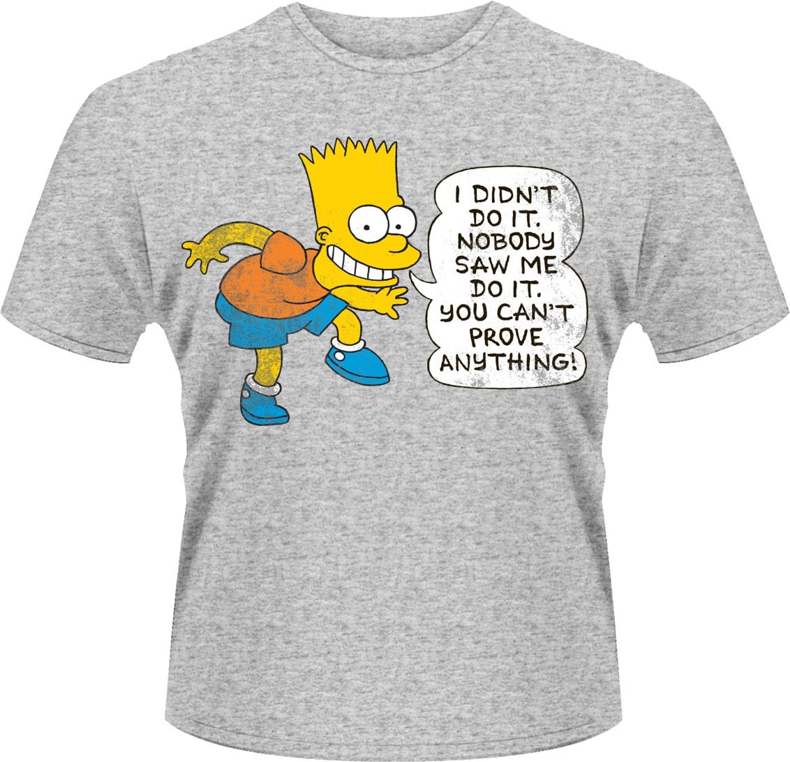 T-shirt The Simpsons Gris L T-shirt de film