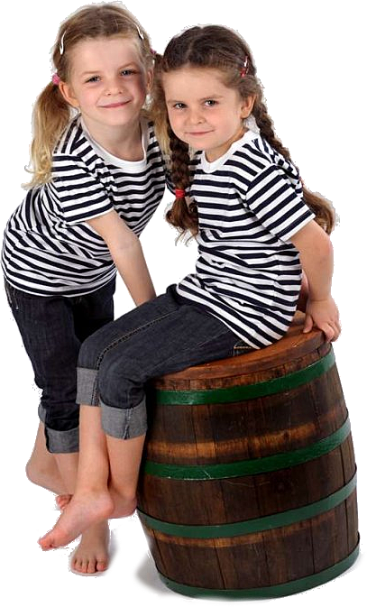 Odzież żeglarska dla dzieci Sailor Kid's Breton Biała-Niebieski 122