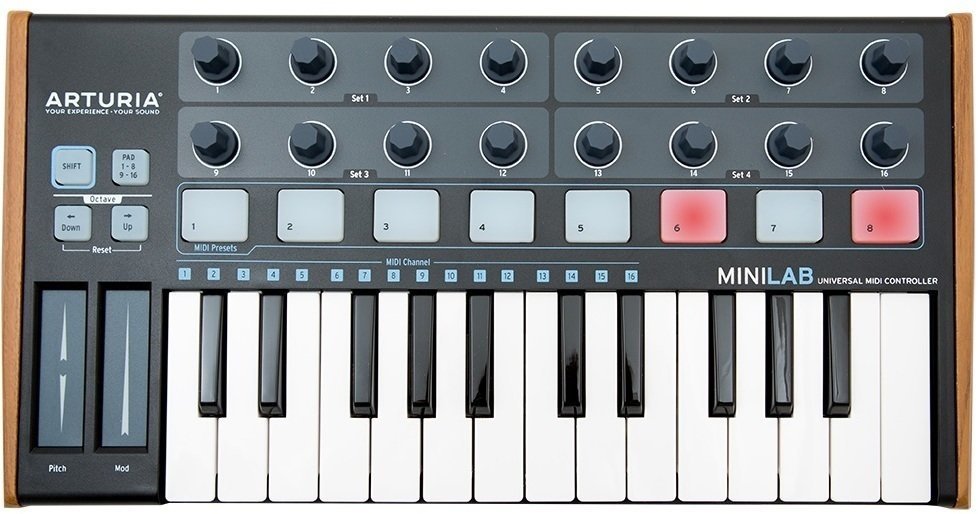 MIDI sintesajzer Arturia MiniLab Black Edition