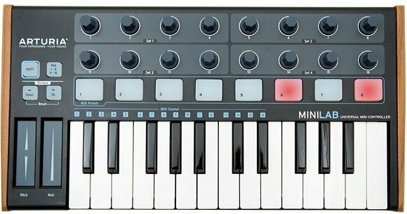 MIDI sintesajzer Arturia MiniLab Black Edition - 1