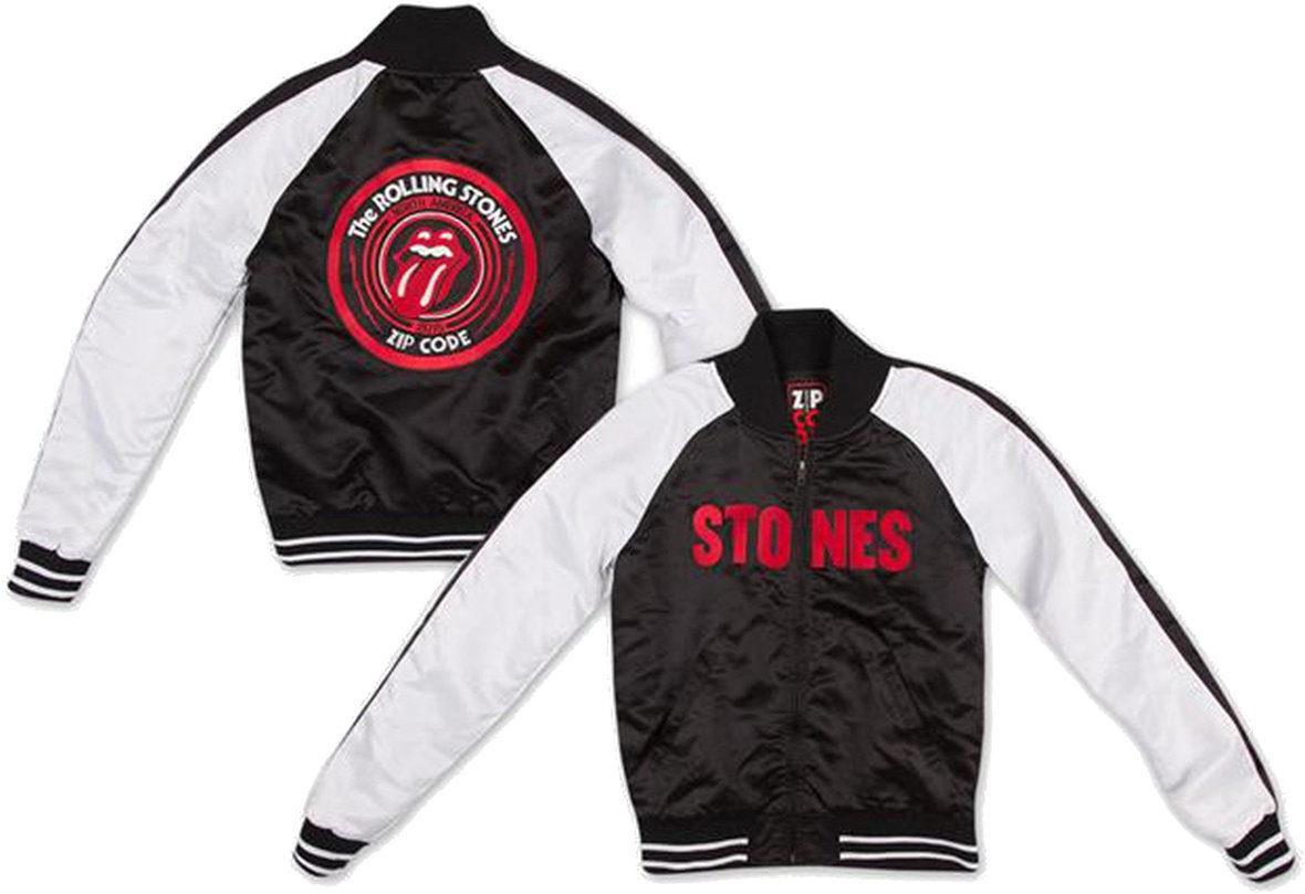 Дреха с качулка The Rolling Stones Satin Men Varsity Jacket S