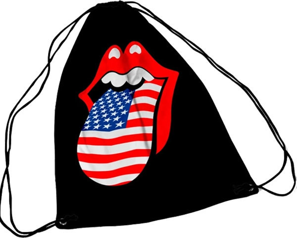 Tas The Rolling Stones USA Tongue Zwart Tas