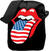 Musiktasche The Rolling Stones USA Tongue 2 Schwarz