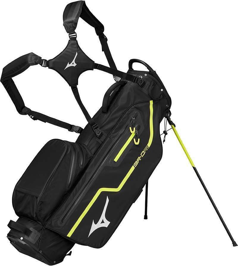 Golf torba Stand Bag Mizuno BR-DRI Black/Lime Golf torba Stand Bag