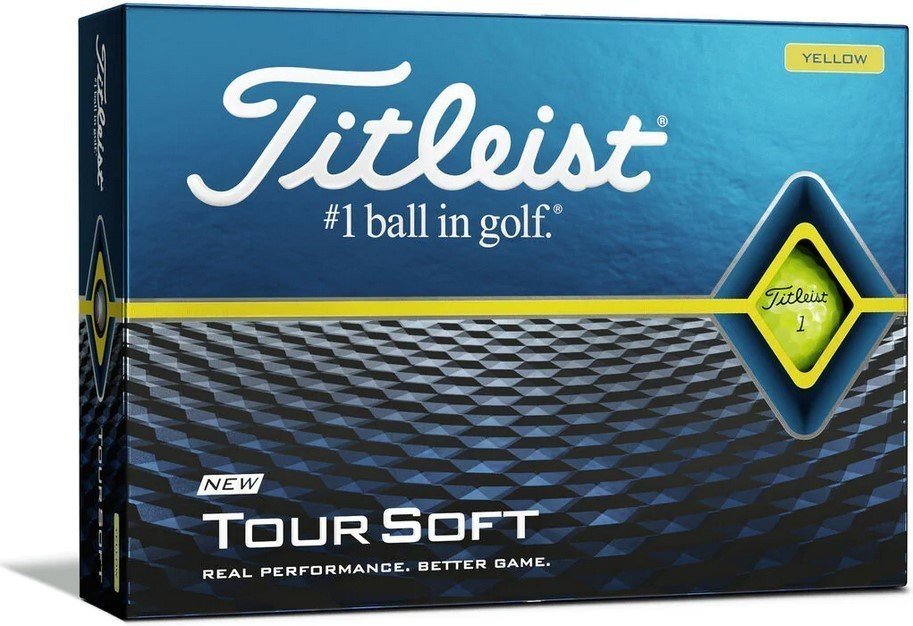 Golfball Titleist Tour Soft Golf Balls Yellow 2020