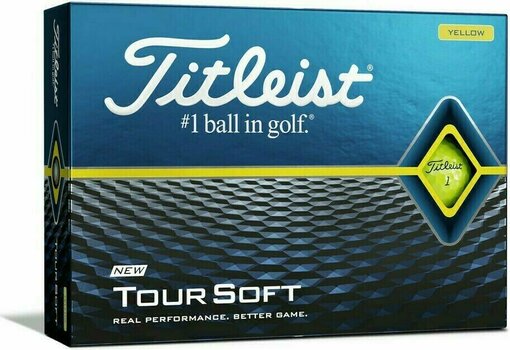 Nova loptica za golf Titleist Tour Soft Golf Balls Yellow 2020 - 1