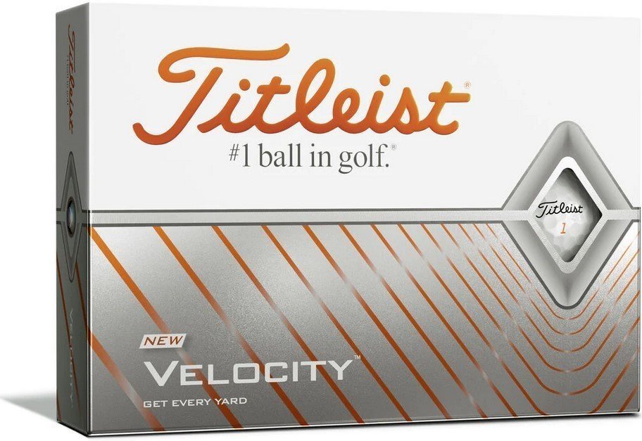Нова топка за голф Titleist Velocity Golf Balls White 2020