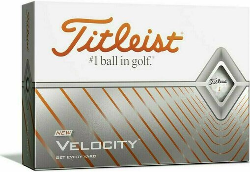 Μπάλες Γκολφ Titleist Velocity Golf Balls White 2020 - 1