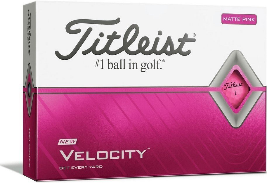 Golf Balls Titleist Velocity Golf Balls Pink 2020