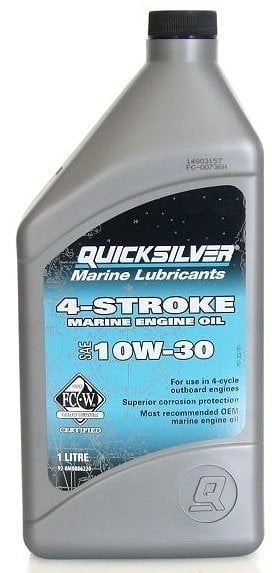 Olej do silników zaburtowych, olej do silników stacjonarnych Quicksilver 4-Stroke Marine Engine Oil Outboard SAE 10W-30 1 L
