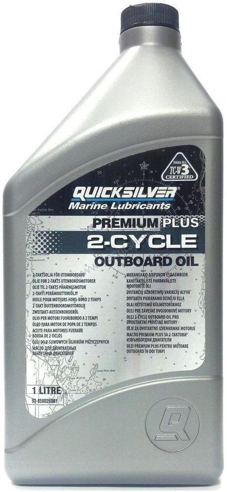 Veneen 2-tahtiöljy Quicksilver Premium Plus 2-Cycle Outboard Oil 1 L