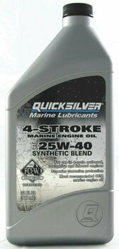 Båd 4-takts olie Quicksilver 4-Stroke Marine Oil Synthetic Blend 25W-40 1 L - 1