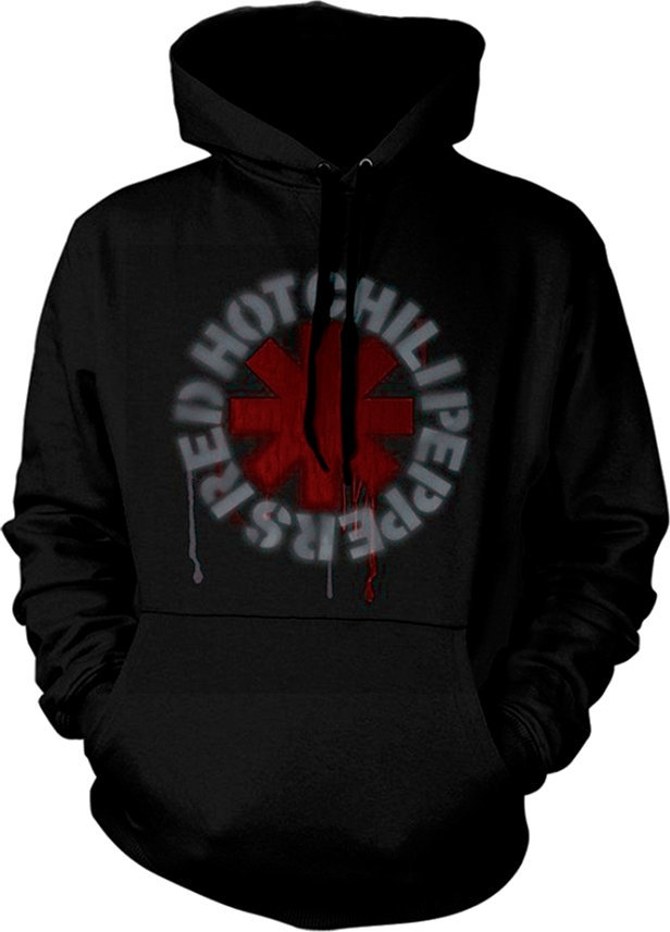 Hoodie Red Hot Chili Peppers Hoodie Stencil Asterisk Black XL
