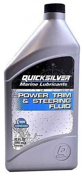 Hydraulikolie til både Quicksilver Power Trim and Steering Fluid 1 L