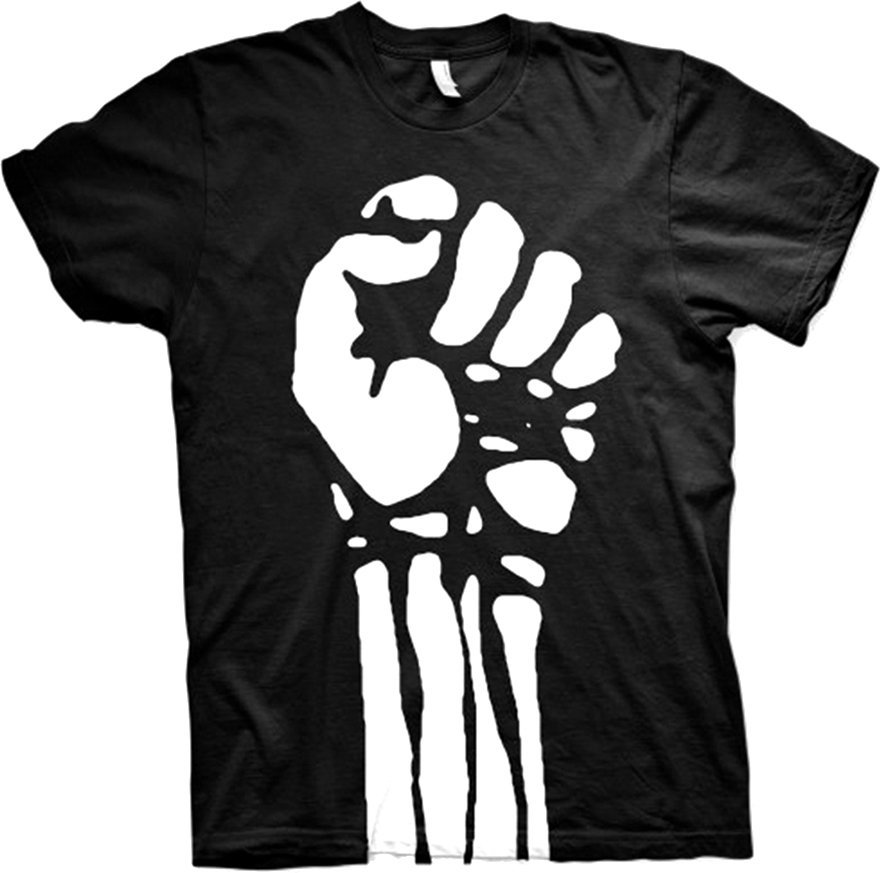 Camiseta de manga corta Rage Against The Machine Camiseta de manga corta Large Fist Hombre Black S