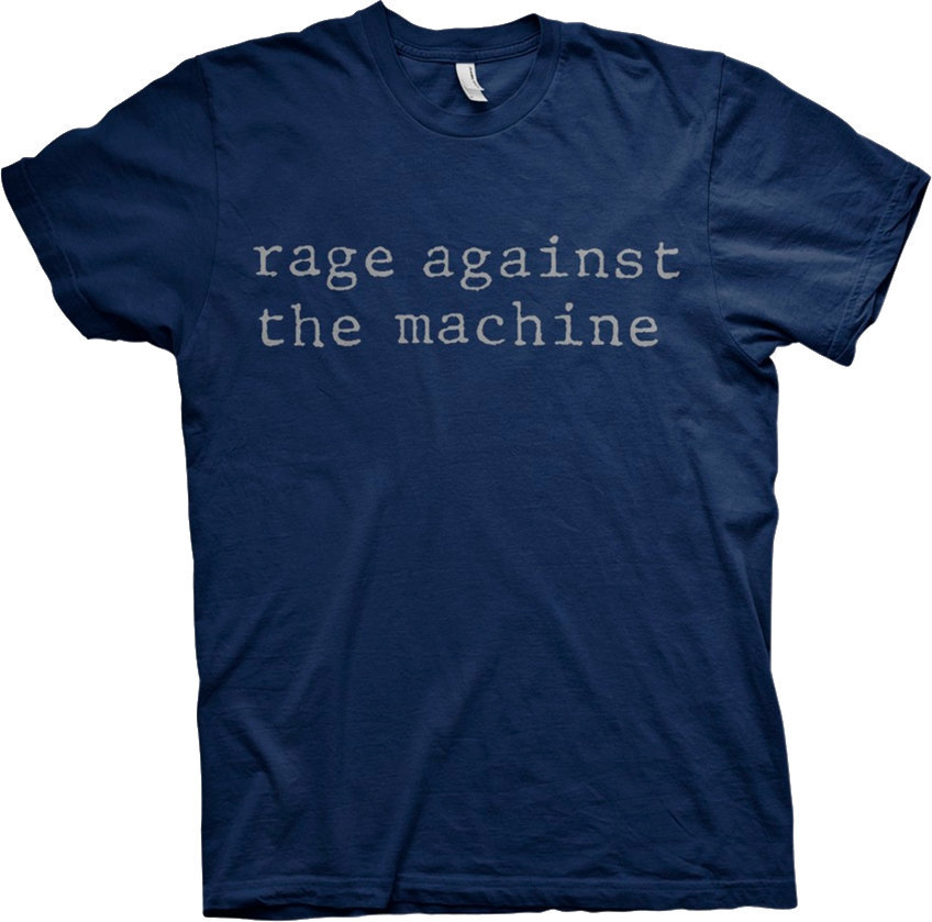 Skjorte Rage Against The Machine Skjorte Original Logo Blue M
