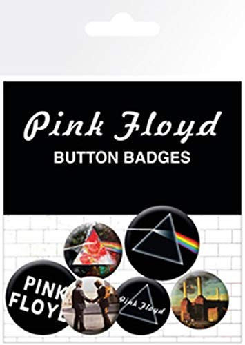 Insignia Pink Floyd Album And Logos Badge Pack