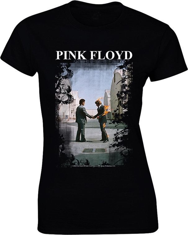 T-Shirt Pink Floyd T-Shirt Burning Man Damen Black XL
