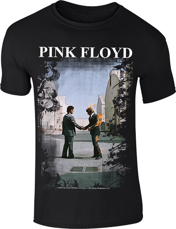 Shirt Pink Floyd Shirt Burning Man Heren Black L