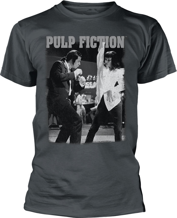 Tričko Pulp Fiction Tmavá šedá XL Filmové tričko