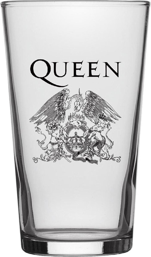 Μουσικό Ποτήρι Queen Crest Beer Glass Μουσικό Ποτήρι