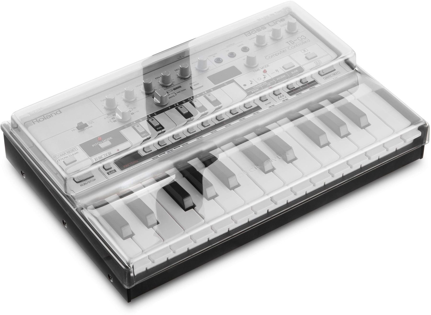 Keyboardabdeckung aus Kunststoff
 Decksaver Roland K-25M Boutique
