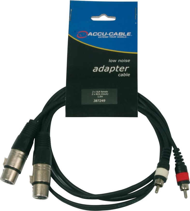 Audió kábel ADJ AC-2XF-2R 1,5 m Audió kábel