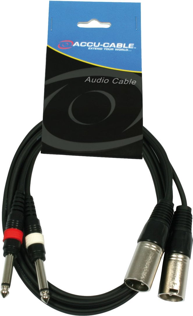 Audiokabel ADJ AC-2XM-2J6M 1,5 m Audiokabel