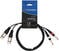 Audio kabel ADJ AC-2XF-2J6M/1,5 2x XLR Female/2x 6,3 Jack 150 cm Audio kabel
