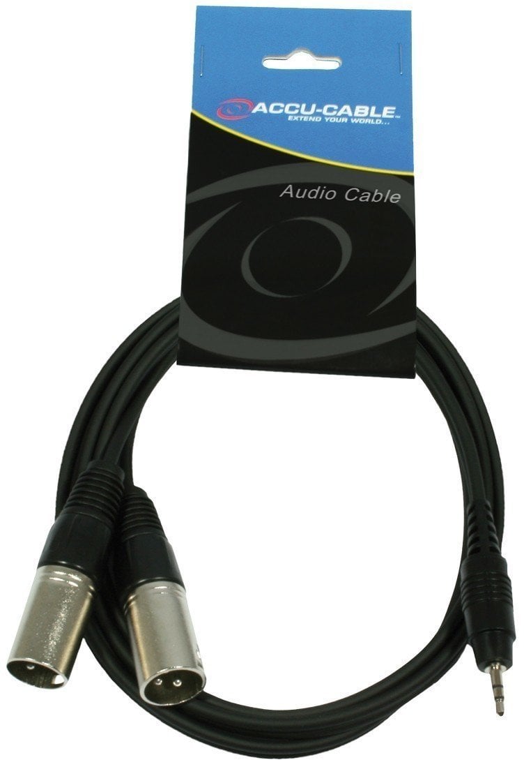 Готов аудио кабел ADJ AC-J3S-2XM 1,5 m Готов аудио кабел