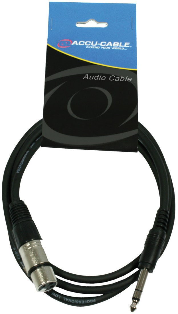 Câble pour microphone ADJ AC-XF-J6S/XLR F/6,3 Jack Stereo 150 cm