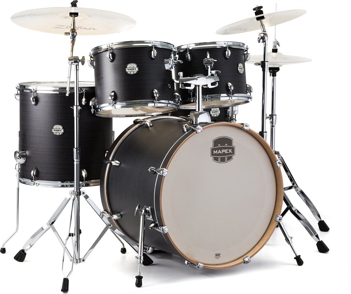 Drumkit Mapex ST5255IK Storm 5Pc Standard Drum Set Ebony Blue Grain