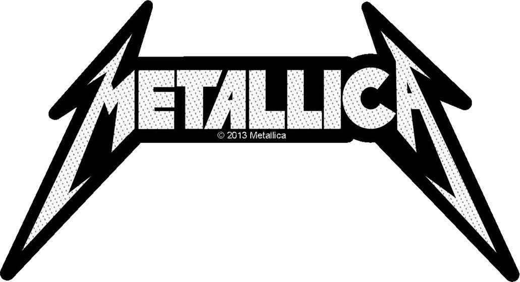 Patch, Sticker, badge Metallica Shaped Logo Sew-On Patch