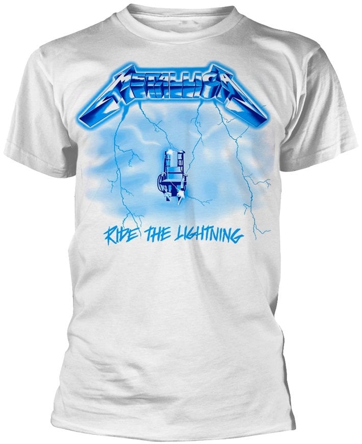T-shirt Metallica T-shirt Ride The Lightning Homme White M
