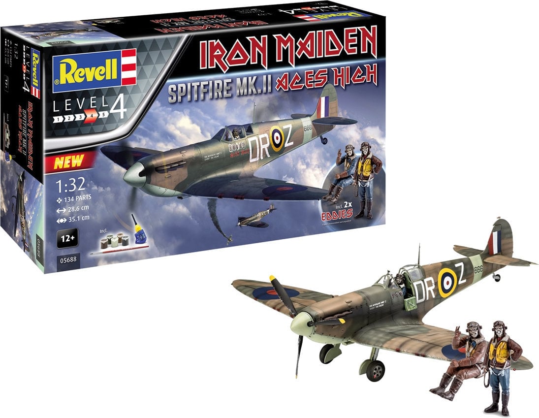 Puzzels en spellen Iron Maiden Spitfire MK II Aces High Model Gift Set