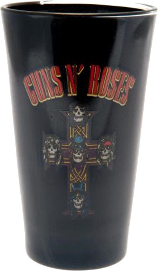 Musiciens dans la cuisine Guns N' Roses Logo Coloured Pint Glass